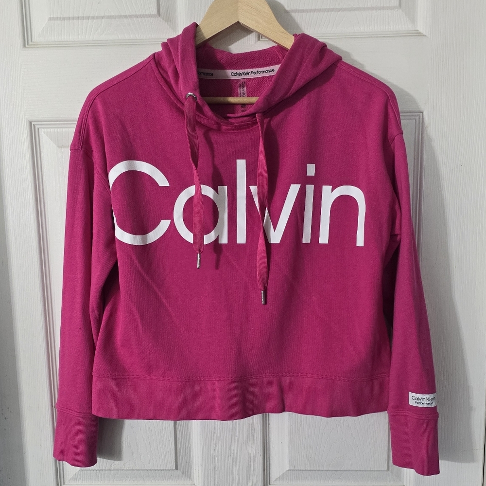 Women's Calvin Klein Crop Top Sweatshirt Sz S